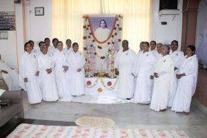 Laxmi Behan with teachers remembering  to the Mamma
