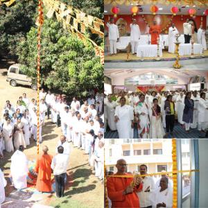 3. Flag hoisting, Making the Oath by all BK's and Inaugurated Dwadasha Linga's